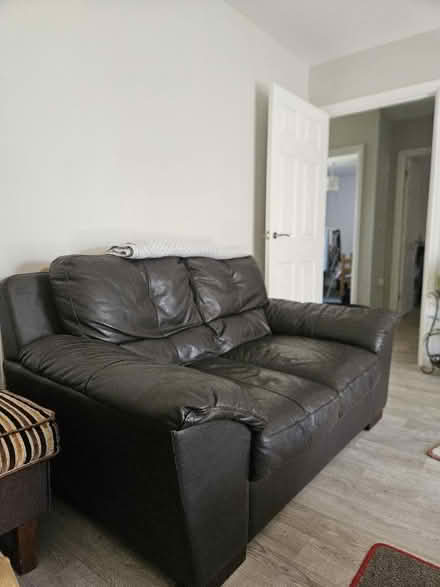 Photo of free Leather sofa. (Harbury CV33) #1