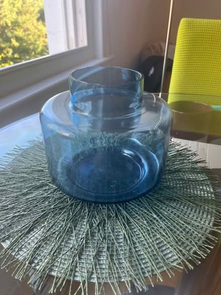 Photo of free Blue glass vase (Brockley SE4) #1
