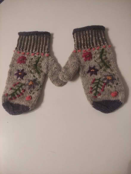 Photo of free Adult knitted gloves (Weybridge, KT13) #1