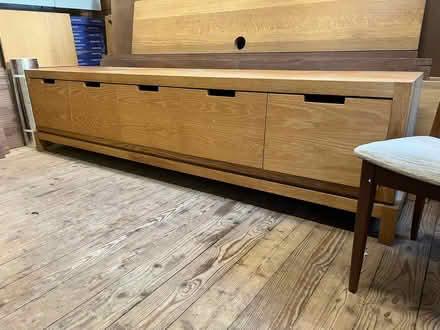 Photo of free Oak Filing cabinet or storage draw (BR49DJ) #1