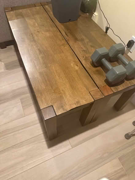 Photo of free Wooden Dining Table and Benches (West Newton) #2