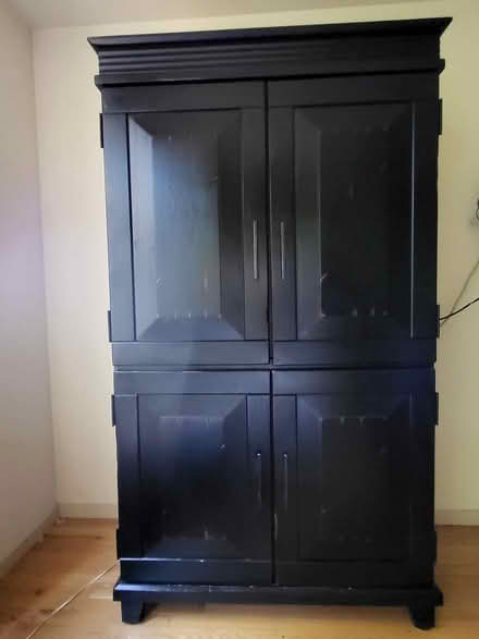 Photo of free Pier 1 Black Wooden Armoire (Issaquah.) #3