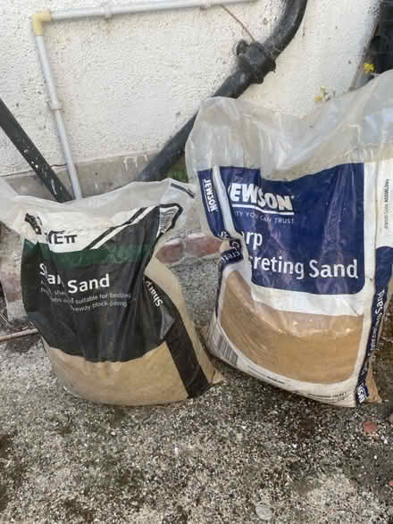 Photo of free bags of old sharp concrete sand (Chiswick W4) #2