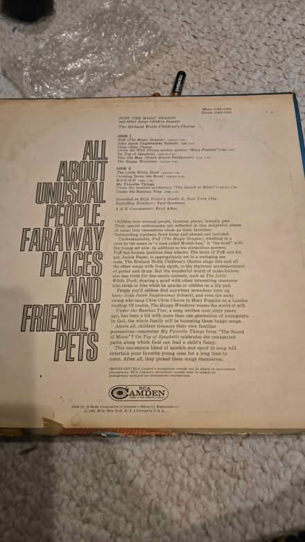 Photo of free Puff the Magic Dragon record (Columbia, Md) #2