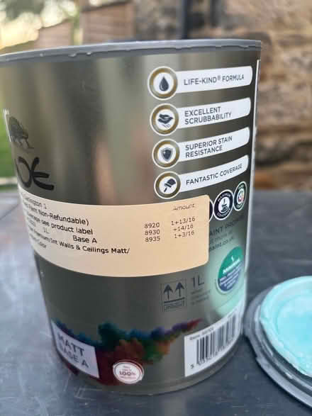 Photo of free Paint for interior decorating (Whashton Green DL11) #2
