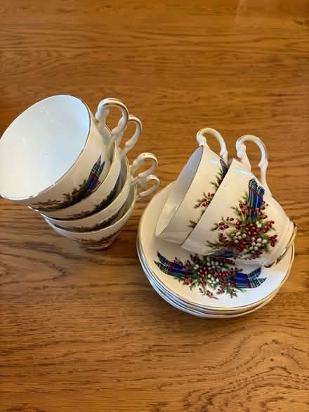 Photo of free Set of 6 china cups & saucers (Hagworthingham PE23) #1