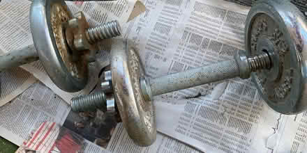 Photo of free Metal 5lb Champ hand weights (High park & Glenlake area) #4