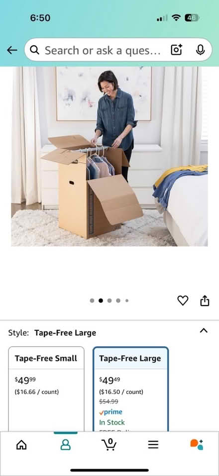 Photo of free 3 wardrobe boxes (16th st hts dc) #2