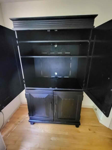 Photo of free Pier 1 Black Wooden Armoire (Issaquah.) #2