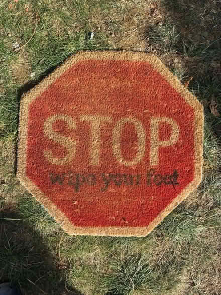 Photo of free Stop sign doormat (Peachcroft OX14) #1