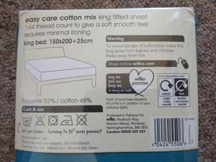 Photo of free King size fitted sheet (Chesterton CB4) #2