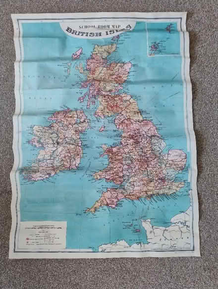 Photo of free British Isles school room map (Walderslade Bottom ME5) #1