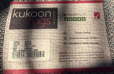 Photo of free Cream tufty rug (BS5) #2