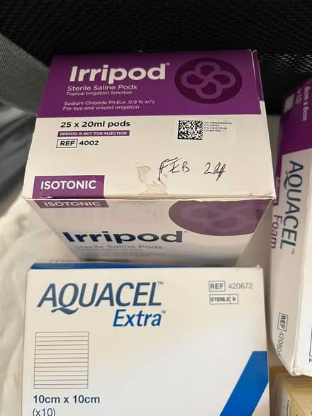 Photo of free Dressings, saline, tubular bandage (Shirley, Croydon) #2