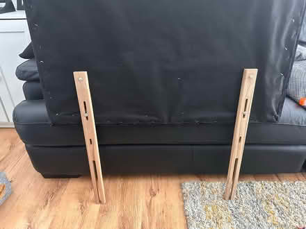 Photo of free velvet bed head dark grey/black (SW8) #4