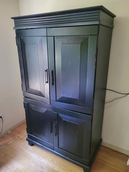 Photo of free Pier 1 Black Wooden Armoire (Issaquah.) #1