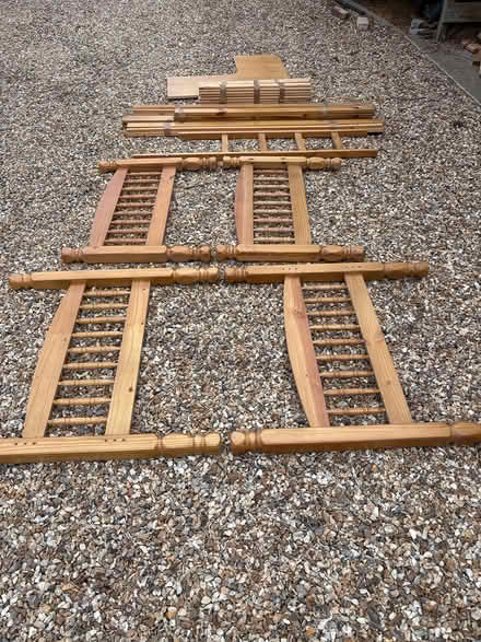 Photo of free Pine high bed, corner desk below (IP29 4 SW Bury St Edmunds) #1