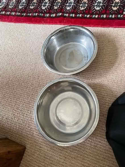 Photo of free Dog bowls, metal, x2 (Lyncombe) #1