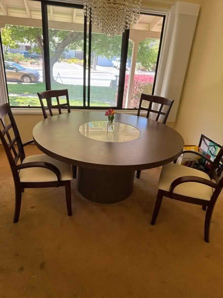 Photo of free Dining room table/ 4 chairs (San Rafael , peacock gap) #2