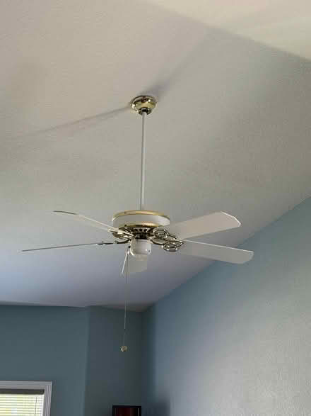 Photo of free Ceiling Fan - White, Gold Trim (Westminster, CO 80031) #1