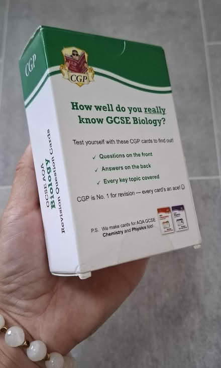 Photo of free GCSE biology revision question cards (Boughton Monchelsea ME17) #2