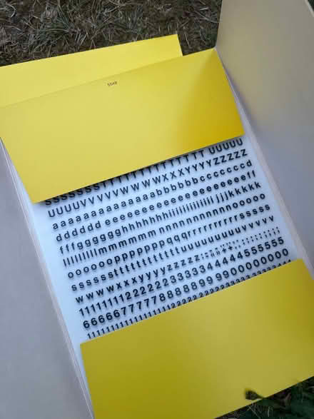 Photo of free Panel marking transfer sheets (Stanway, CO3) #1