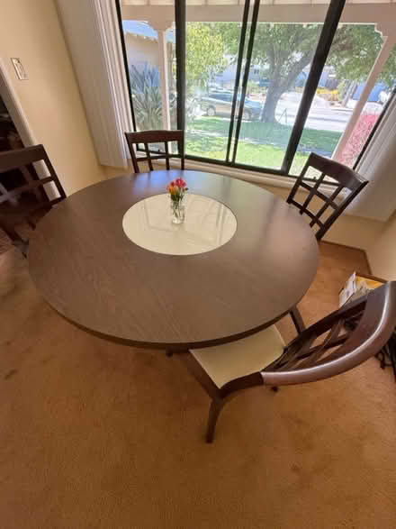 Photo of free Dining room table/ 4 chairs (San Rafael , peacock gap) #1