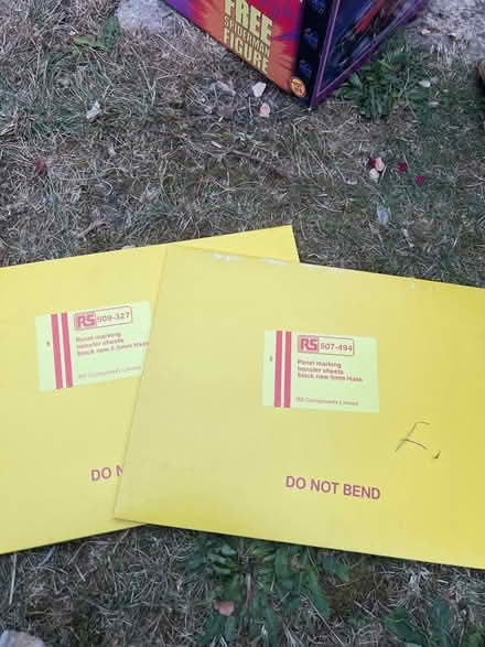Photo of free Panel marking transfer sheets (Stanway, CO3) #2