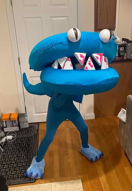 Photo of free DIY Rainbow Friends Cyan Costume (Newtonville) #1