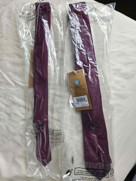 Photo of free Burgundy tie x2 (Radford Semele CV31) #1