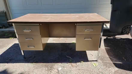 Photo of free Metal desk (Dewitt,NY) #1