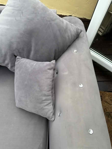 Photo of free Grey two seater settee (Ansdell FY8) #2
