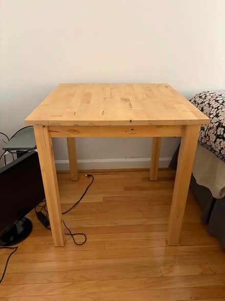 Photo of free IKEA Norden Pine table (logan circle) #1