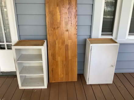 Photo of free “Desk” /Work table& cabinets (Brightwood, Washington D) #2