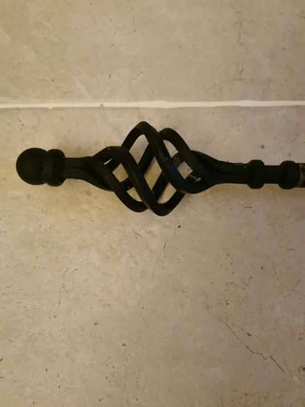 Photo of free Black curtain pole (Leighton Buzzard LU7) #2