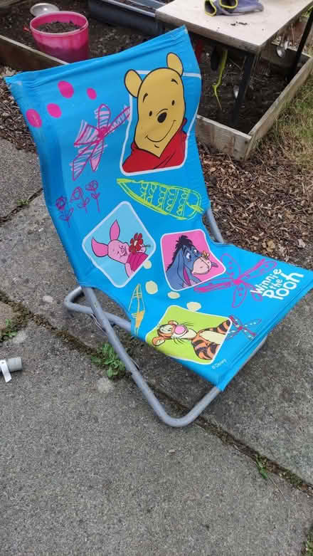 Photo of free Winnie the Pooh kids garden chair (Northern Moor M23) #1