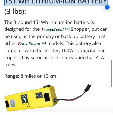Photo of 151 wh lithium-ion battery (Alexandria Virginia) #1