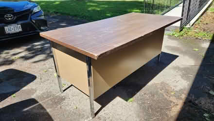 Photo of free Metal desk (Dewitt,NY) #2