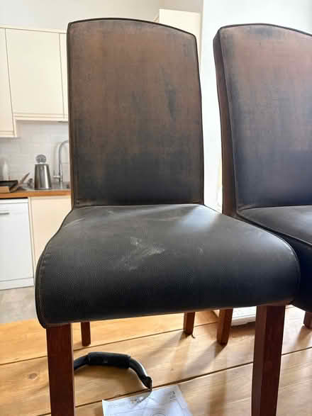 Photo of free Leather dinning room chairs (Henleaze BS9) #3