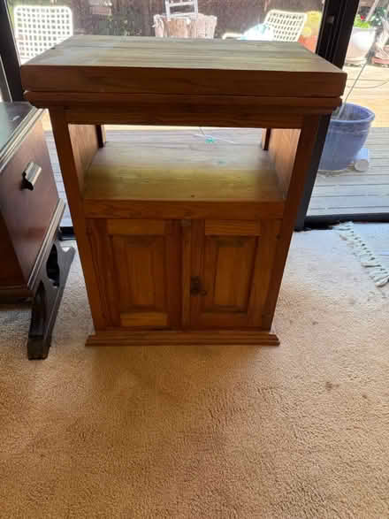 Photo of free Small wood table (San Rafael , peacock gap) #1