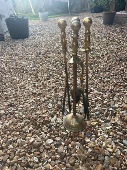 Photo of free Brass fireplace set (Blacklands TN34) #1