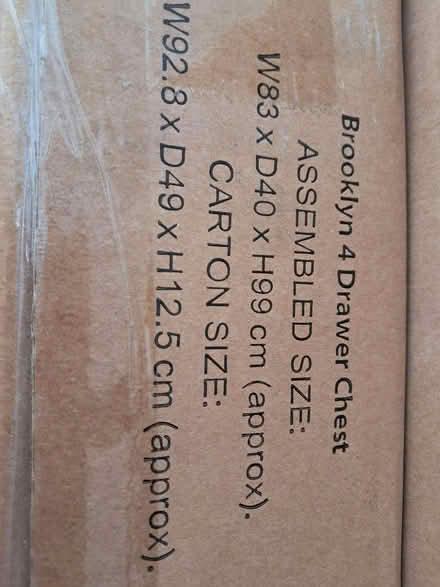 Photo of free 4 drawer chest of drawers bnib (Old Swan L13) #2