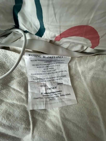 Photo of free Electric blanket (Sunnyside) #3