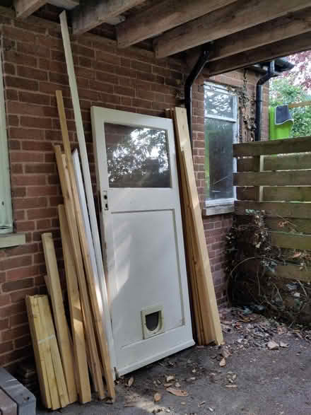 Photo of free Large door with cat flap (Hereford HR1) #1