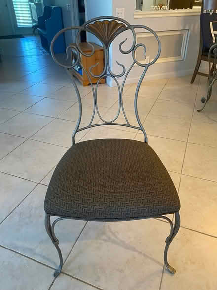 Photo of Wrought iron dining room chairs (Port St Lucie 34986) #3