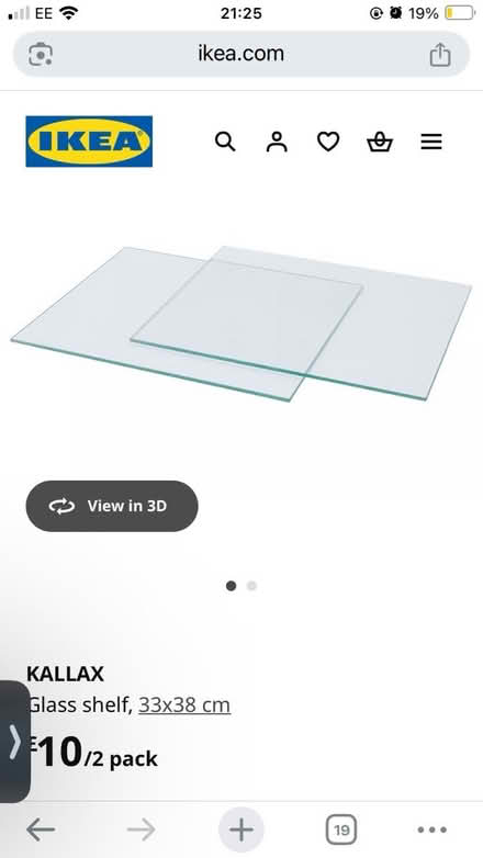 Photo of free 8 x glass shelves for Kallax (Churchill G84) #2