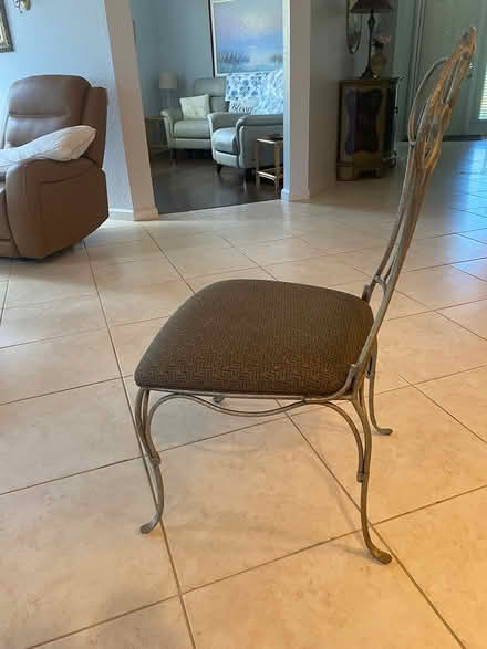 Photo of Wrought iron dining room chairs (Port St Lucie 34986) #1