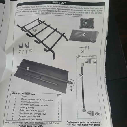 Photo of free G45Series TripleTBurner Gas Log Set (Martinez CA) #2