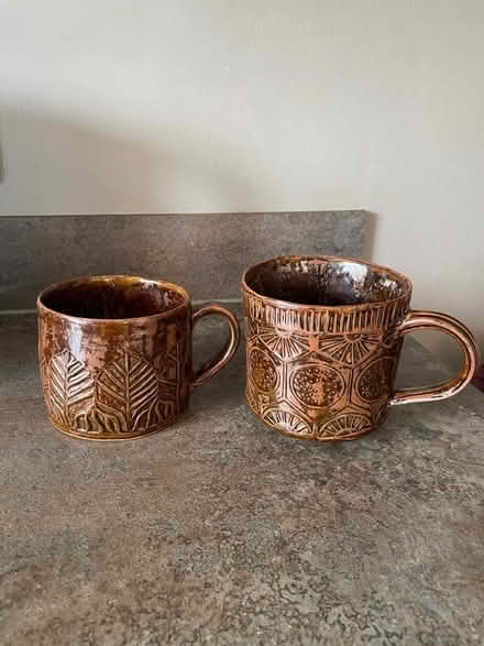 Photo of free Hand made mugs (Golden Green TN11) #1