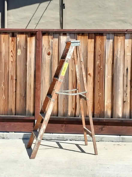 Photo of free 6' wood ladder (Off Bernardo and El Camino) #2